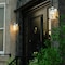 Vaxcel Auburn Aluminum 6.25-in. W 1 Light White Motion Sensor Dusk/Dawn Outdoor Wall Lantern Clear Glass T0730 - alternate 3